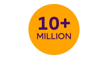 Icon showing 10+ million